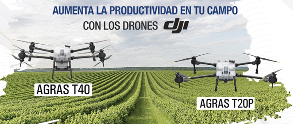 Aumenta la productividad en tu campo con los Drones DJI Agras T40 y T20P